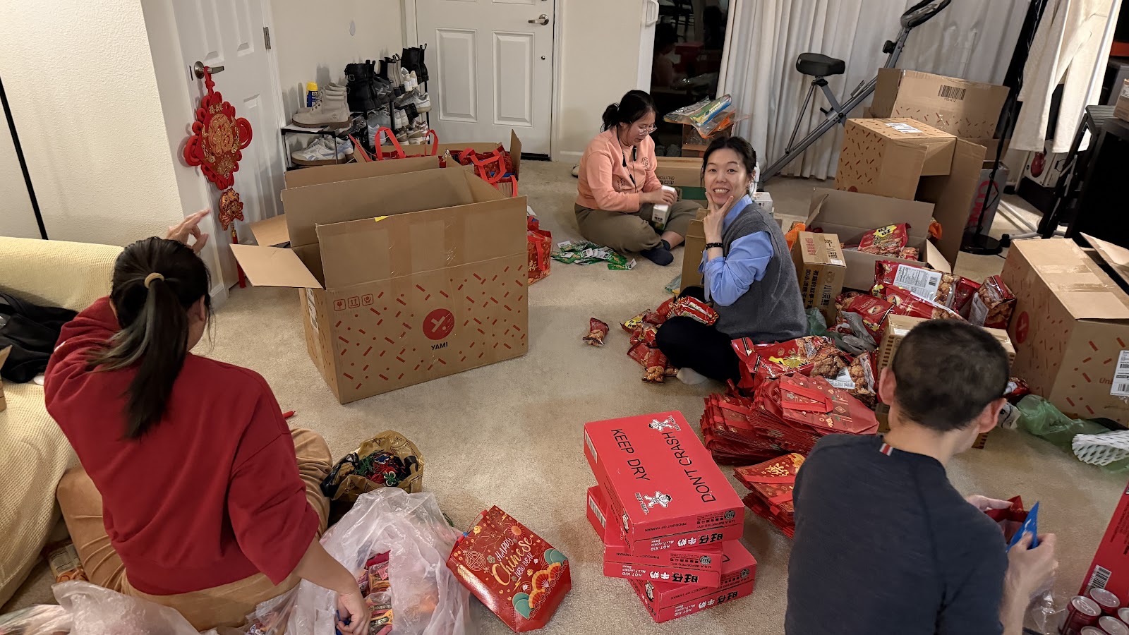 Volunteers preparing the SCPA 2026 Lunar New Year celebration